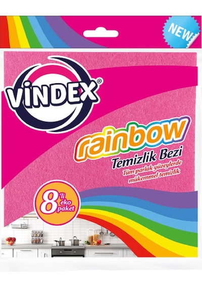 Vindex Rainbow Temizlik Bezi 8'li