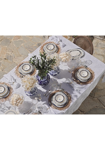 Schafer Tılsım Lace Yemek Takımı 60 Parça-lacivert