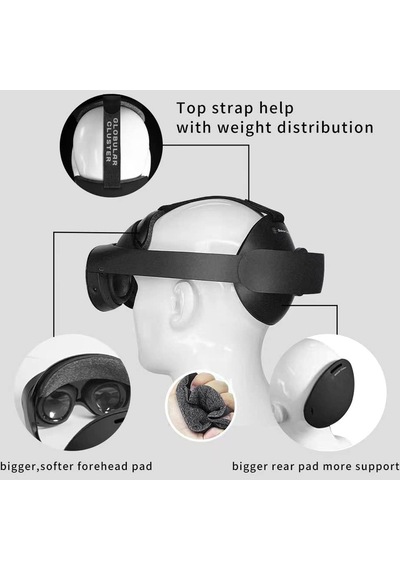 Globular Meta Quest Pro-yumuşak Ve Daha Büyük Alın Pedleri Ve Üst Kayış