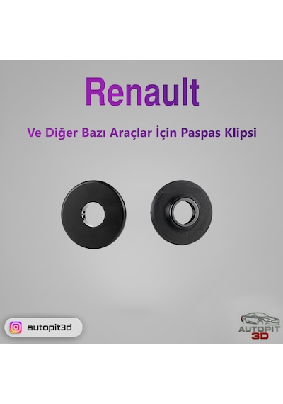 Renault Ve Bazı Araçlarla Uyumlu Paspas Klipsi 2 Adet