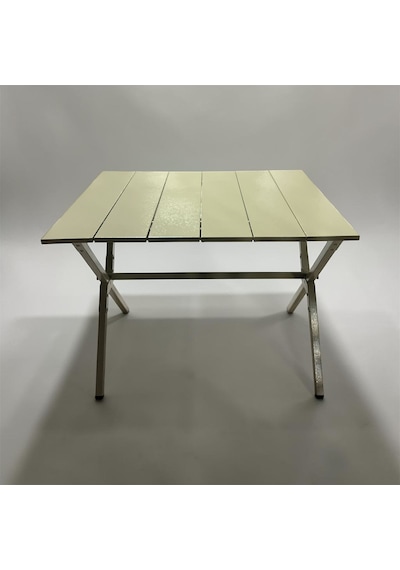 Campsteel Dalton 6 - 6 Panelli Ideal Boy Katlanır Kamp Masası - 66x54x50 Cm - Alüminyum Kum Rengi