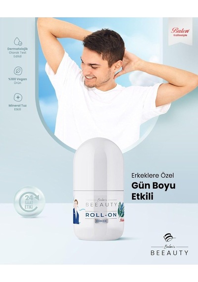 Erkek Mineral Salt Deodorant Roll - On
