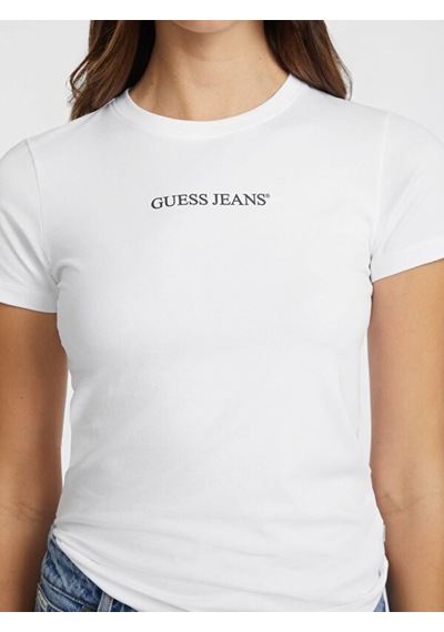 Guess Gj Ss Cn Slim Kadın Beyaz Slim Fit T-shirt W4yı01j1314-g011 Beyaz