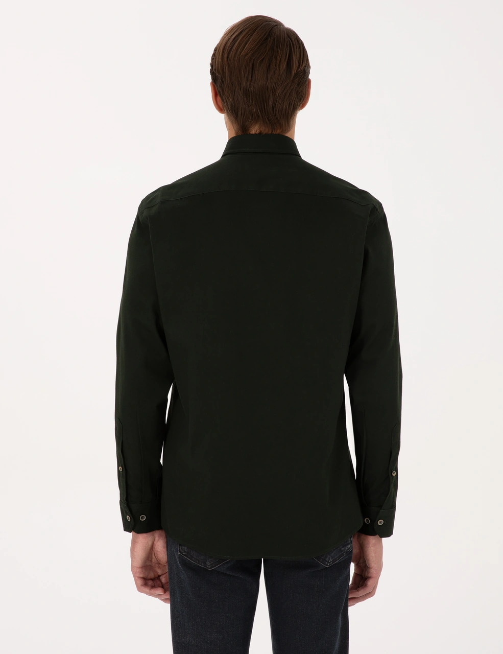 Pierre Cardin Erkek Koyu Haki Gömlek Desenli 50311308-vr111 Koyu Haki