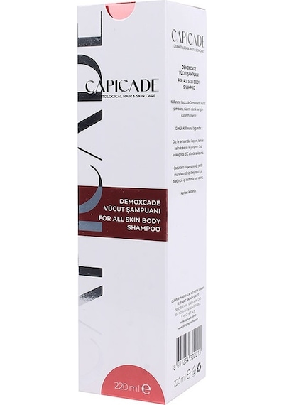Capicade Demoxcade Tüm Cilt Tipleri İçin Vücut Şampuanı 220 ML