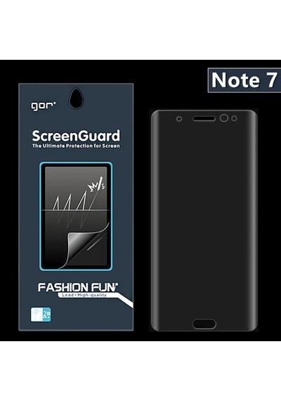 Gor Galaxy Uyumlu Note 7 Fan 3d Kavisli Darbe Emici Full Ekran Koruyucu 2 Adet Set-1852