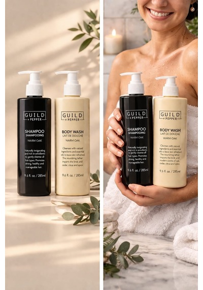 Guild + Pepper Warm Oak Şampuan 285 Ml + Duş Jeli 285 Ml