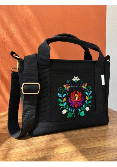 Lumya Atelier Lalezar Nakışlı Çanta Siyah