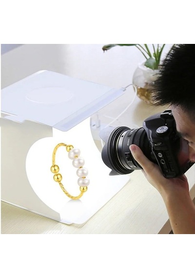 Monozone Mini Fotoğraf Stüdyosu Led Işıklı Çadır Kiti 40 x 40 CM