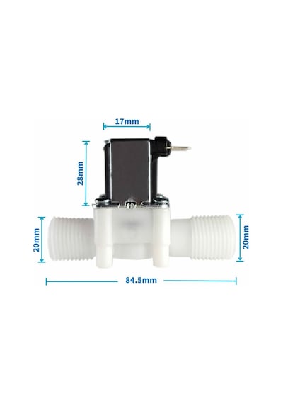 12v Plastik Solenoid Valf Nc Elektrikli Manyetik Su Akış Vanası Kontrol Bahçe Sulama Çamaşır
