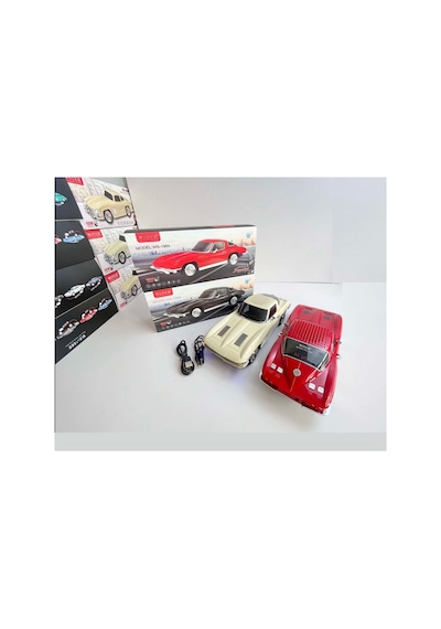 Nostaljik Araba Şeklinde Bluetooth Hoparlör Sd Kart Usb Fm Radyolu Şarjlı Led Işıklı Speaker
