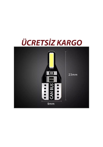 T10 Led Nesil Suya Dayanıklı Metal Kasa Beyaz UltraLed 10 Adet