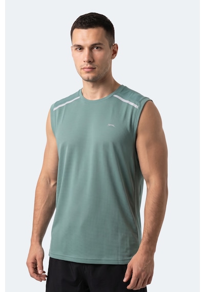 Slazenger Rexıs Erkek Kolsuz Su Yeşili Tişört