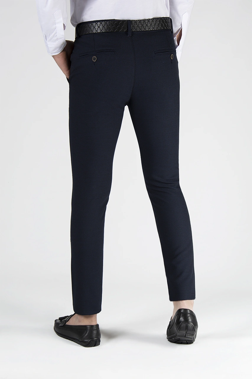 Veaven Erkek Koyu Lacivert Slim Fit Nokta İtalyan Kesim Dokulu Keten Pantolon Çok Renkli19 Veaven Erkek Koyu Lacivert Slim Fit Nokta İtalyan Kesim Dokulu Keten Pantolon Çok Renkli19
