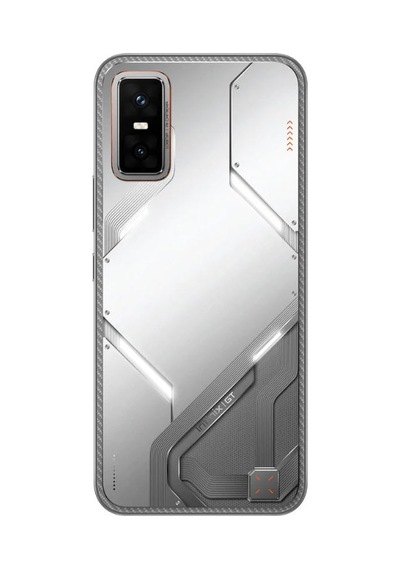 İnfinix Gt 30 Gümüş Arka Cam Batarya Pil Kapağı Telefon Arka Kapak