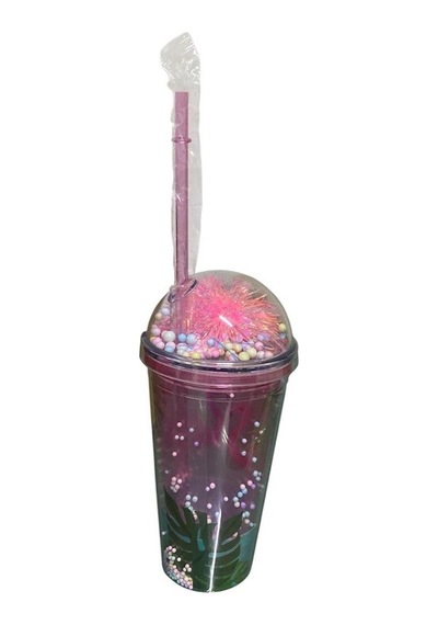 450 Ml Ledli Pipetli Bardak 7979 Çok renkli