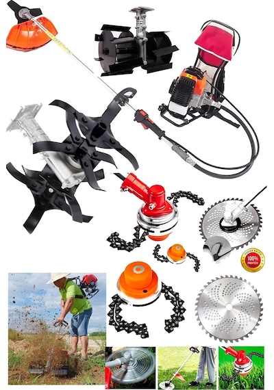 Staxx Power ST9900 Benzinli Çim Biçme Sırt Tırpan Makinesi + Çapa Set