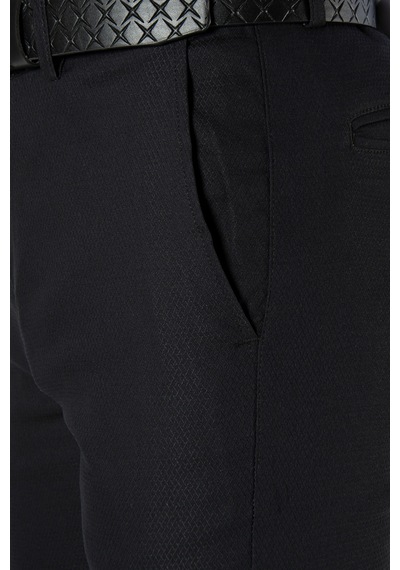 Terapi Men Siyah Slim Fit Pamuklu İtalyan Kesim Pantolon Siyah