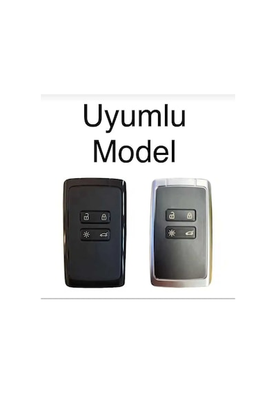 Gma Keys Renault Clio E-tech Austral Megane 4 Talisman Clio5 Kadjar Petek Desenli Anahtar Kılıfı Siyah Sarı