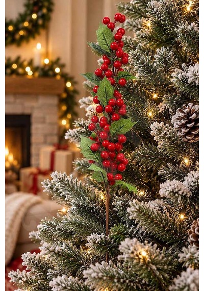 Kokina Dalı 73 Cm Kırmızı - Yeşil