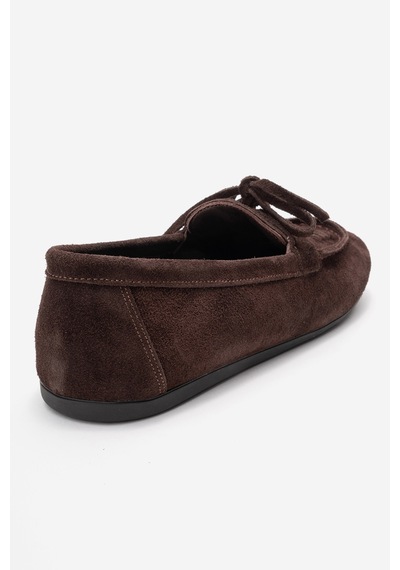 Luvishoes Lorven Kahverengi Süet Hakiki Deri Bağcıklı Kadın Loafer Ayakkabı Kahverengi Luvishoes Lorven Kahverengi Süet Hakiki Deri Bağcıklı Kadın Loafer Ayakkabı Kahverengi