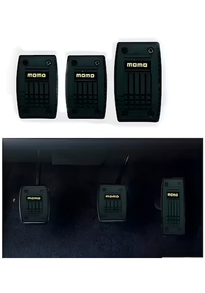 Momo Pedal Seti Pedal Koruyucu Set Mavi Renk Gaz-fren-debriyaj