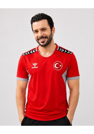 Hummel Otantik Milli Takım Antrenman Tişört Kırmızı