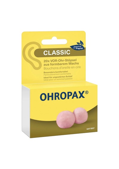 Ohropax Alman Kulak Tıkacı Classic 20 Adet 363345436 Tozlu Pembe