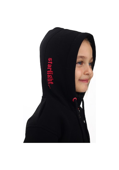 Toontoy Kız Çocuk Bej Kapüşonlu Fermuarlı Cepli Nakış Baskılı Örme Hırka - 2 İplik Şardonlu Siyah Toontoy Kız Çocuk Bej Kapüşonlu Fermuarlı Cepli Nakış Baskılı Örme Hırka - 2 İplik Şardonlu Siyah