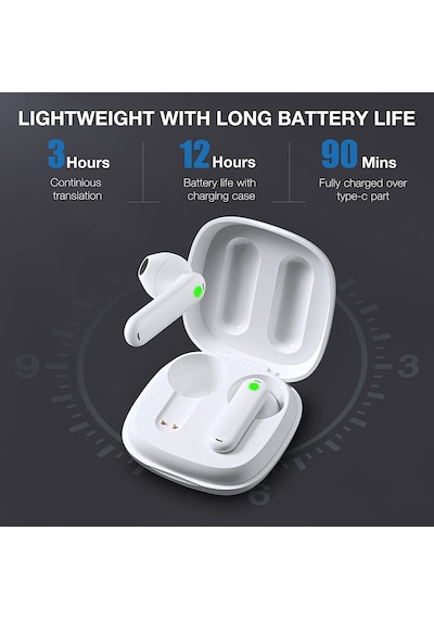 Timekettle Wt2 Edge Akıllı Tercüme Cihazı Online Versiyon Beyaz
