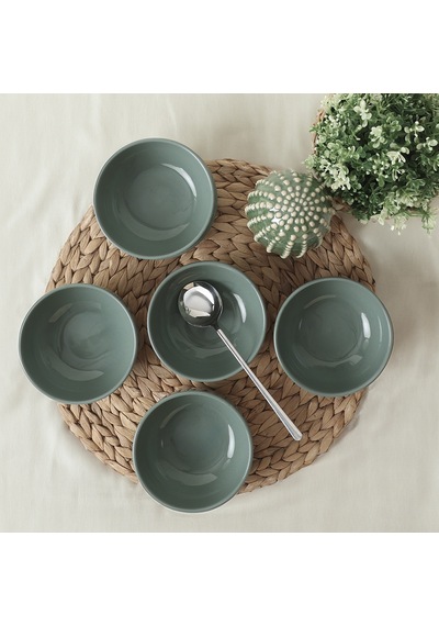 Keramika Yeşil Bulut Kase 12 Cm 6 Adet 326