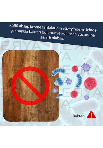 Paslanmaz Çelik Antibakteriyel Kesme Tahtası 23x34 cm