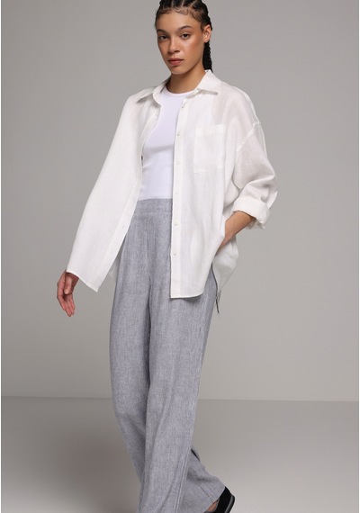 Colin's Colins Boyfriend Fit Shirt Neck Düz Kadın Beyaz Uzun Kol Gömlek Cl1078739 Q1.v2 Wht Colin's Colins Boyfriend Fit Shirt Neck Düz Kadın Beyaz Uzun Kol Gömlek Cl1078739 Q1.v2 Wht