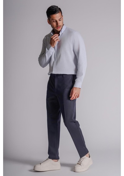 Beli Yarım Lastikli Chino Slim Fit Crop Pantolon Siyah Lacivert Beli Yarım Lastikli Chino Slim Fit Crop Pantolon Siyah Lacivert