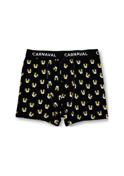 Carnaval Socks Carnaval Bira Desenli Premium Pamuklu Erkek Boxer -siyah Renkli Çoklu