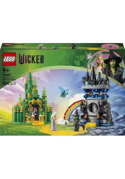 LEGO® Wicked Emerald City ve Kiamo Ko Kalesi 75689 - 9 Yaş ve Üzeri Çocuklar için Yaratıcı Oyuncak Yapım Seti (860 Parça)
