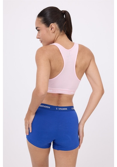 Racer Crop Top Racer Back Crop Top-3'li Avantaj Paketi-3399 Pembe