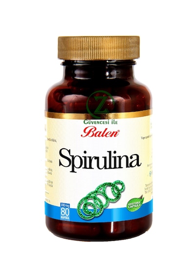 Balen Spirulina Yosun Kapsülü 375 Mg 80 Kapsül