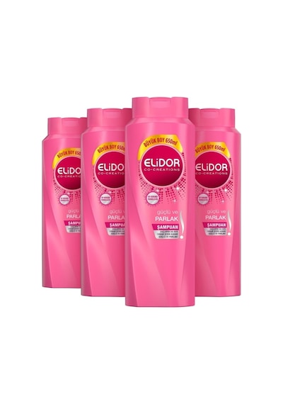 Elidor Güçlü ve Parlak Şampuan 4 x 650 ML