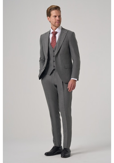 Morven Erkek Gri Poliviskon Trend Çizgili Slim Fit Sivri Yaka Takım Elbise 26mc001036100 Gri Morven Erkek Gri Poliviskon Trend Çizgili Slim Fit Sivri Yaka Takım Elbise 26mc001036100 Gri