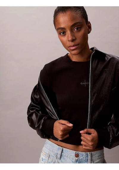 Calvin Klein Kadın Tişört-lv047a803g Siyah