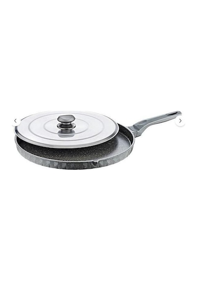 Oms Döküm Granit Kapaklı Balık-gözleme-bazlama Tavası 34 Cm Siyah 3293