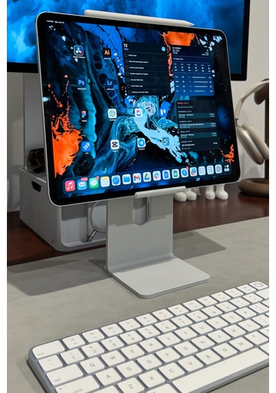 Tablet Standı Masaüstü Telefon Ve Tablet Tutucu, Kaymaz Tabanlı, Sağlam Ve Şık Tasarım