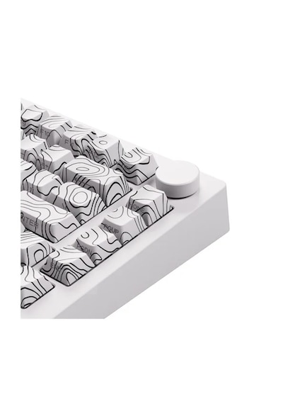 Akko Monsgeek M1 V5 Contour Lines Beyaz V3 Piano Pro Switch RGB Kablosuz Mekanik Oyuncu Klavye