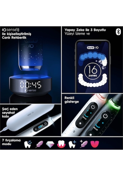 Oral-B iO 10 Şarjlı Diş Fırçası - Stardust Beyaz