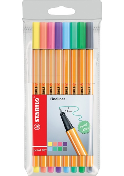 Stabilo Keçe Uç Kalem 88 8 Li Pastel Paket Çok Renkli