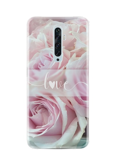 Oppo Reno 2z Kılıf Hayat Serisi Desenli Love White Flowers-ürün Kodu 2012