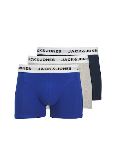 Jack & Jones Erkek 3'lü Boxer Paketi - Joe - 12271554 Navy Blazer
