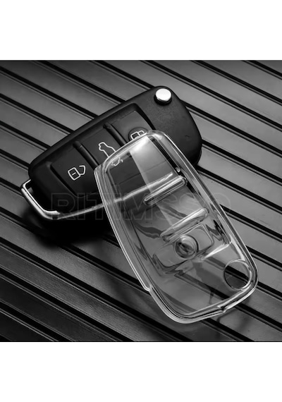 Audi Q7 Premium Şeffaf Anahtar Kılıfı
