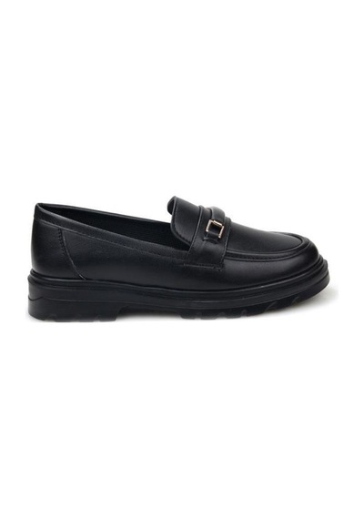 Wanetti 03432 Kadın Ortopedik Günlük Loafer Ayakkabı Sıyah